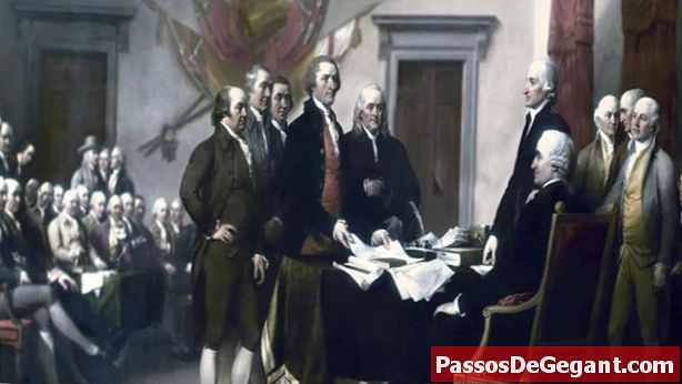 Amerikos kolonijos paskelbia nepriklausomybę
