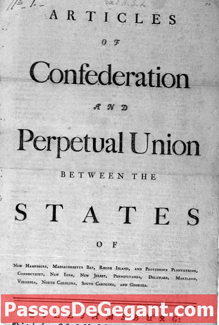 Artigos da Confederação adotados