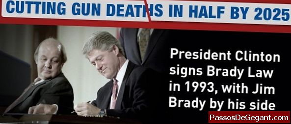 Brady Bill menandatangani undang-undang