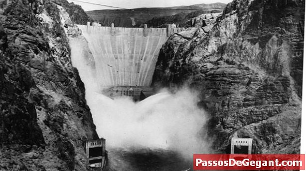 Der Bau des Hoover Dam beginnt