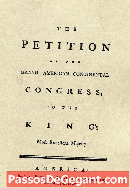 Kongress-Petitionen Englischer König, um Missstände anzugehen