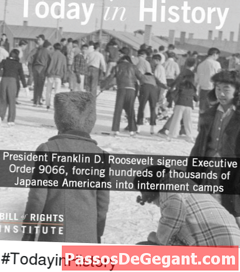 FDR ordonă japonezilor americani în lagăre de internare