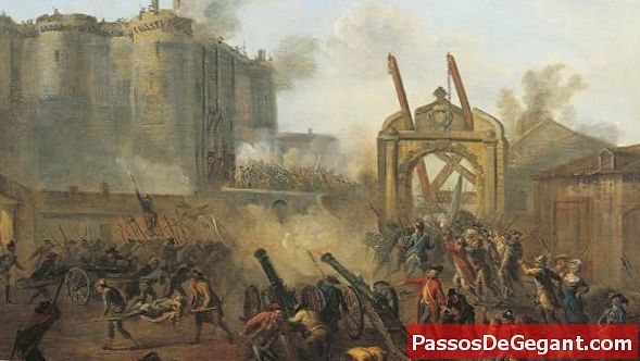 Franska revolutionärer stormar Bastillen
