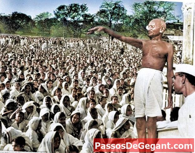 Gandhis erster Akt des zivilen Ungehorsams