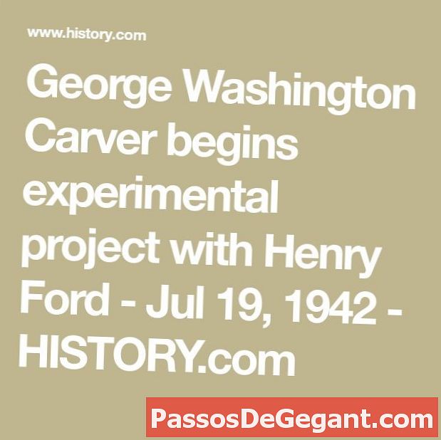 George Washington Carver inicia projeto experimental com Henry Ford