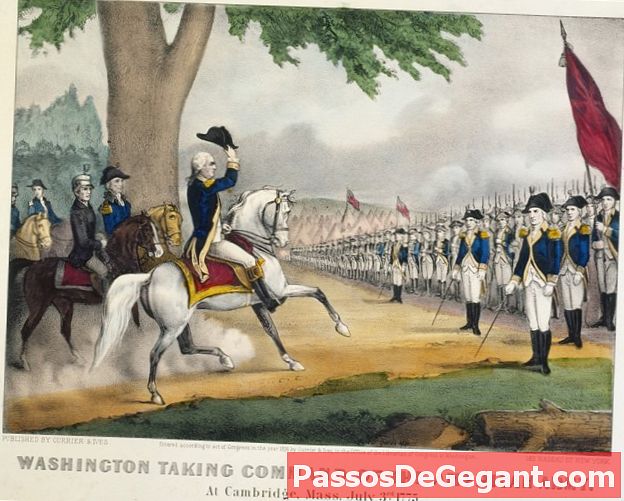 George Washington preberá velenie nad kontinentálnou armádou
