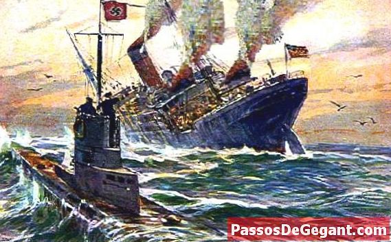 Німецька підводний човен затоплює Лузитанію - Історія