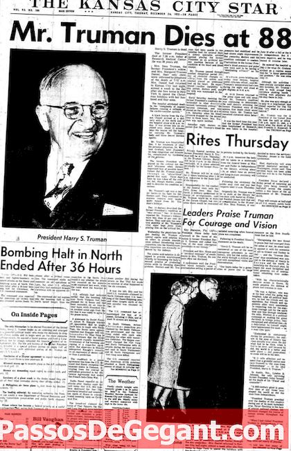 Harry Truman dör - Historia