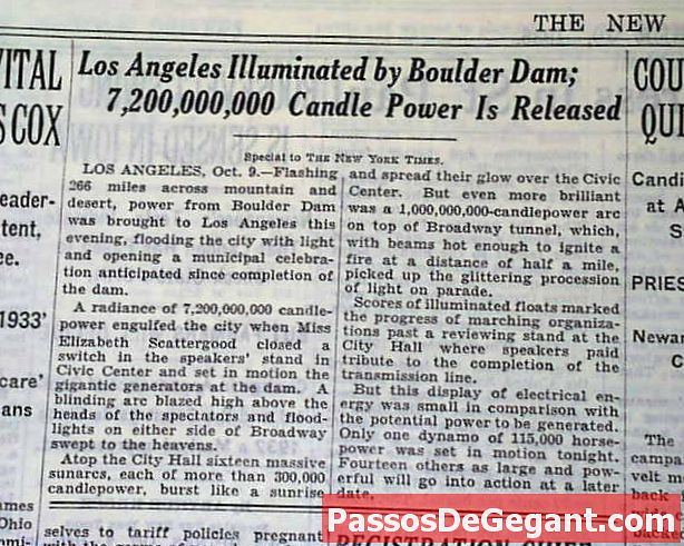 Hoover Dam aloittaa sähkön siirron Los Angelesiin - Historia