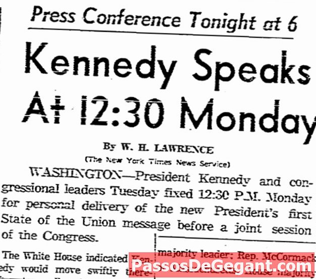 קנדי מקיים ועידת חדשות ראשונה בטלוויזיה