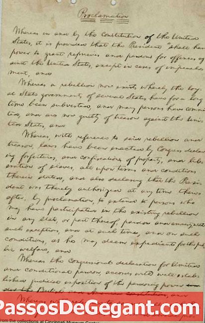 Lincoln vydáva vyhlásenie amnestie a rekonštrukcie - Histórie