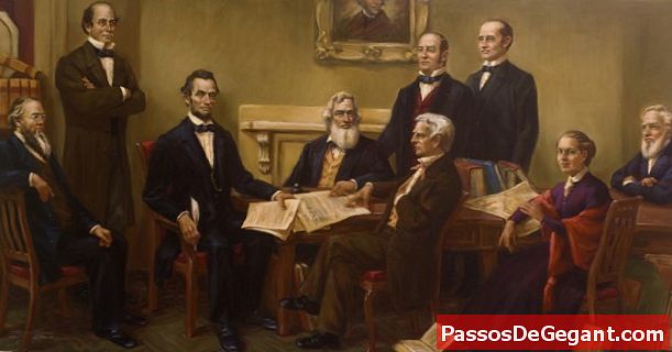 Lincoln menandatangani Proklamasi Emansipasi