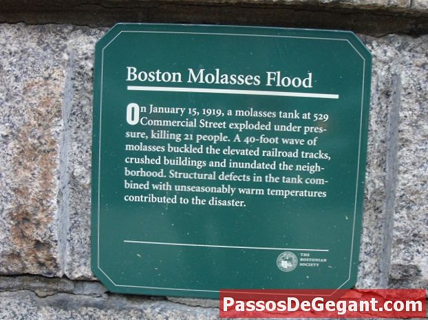 Melasa zaplavuje bostonské ulice - Dějiny
