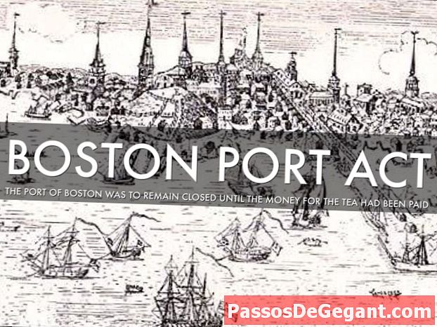 Parlamentet antar Boston Port Act