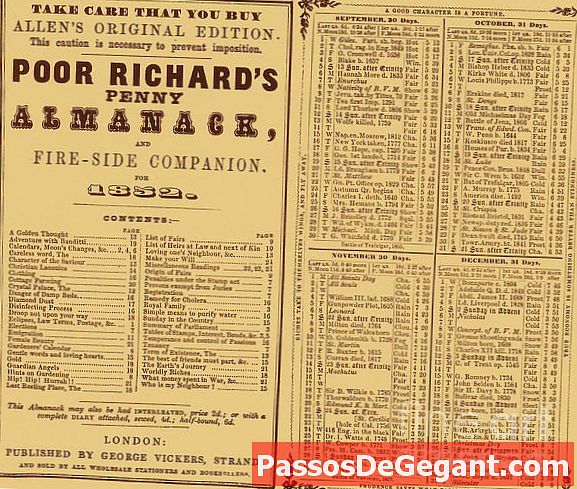 Poor Richard's Almanack diterbitkan