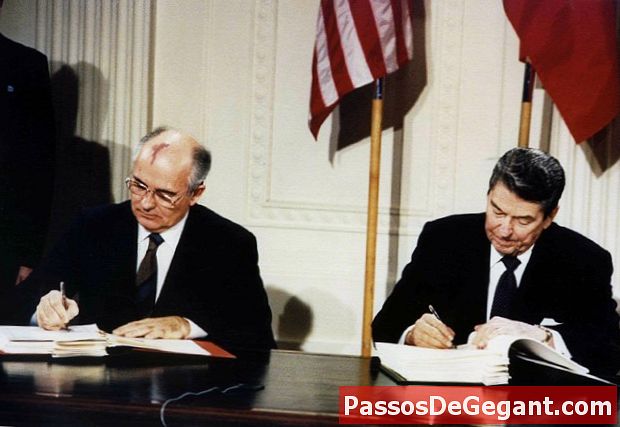 Reagan og Gorbatsjov afholder deres første topmøde