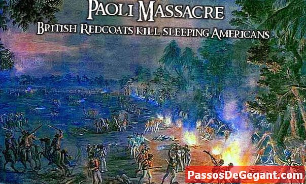 Redcoats पाओली नरसंहार में सोते हुए अमेरिकियों को मारते हैं