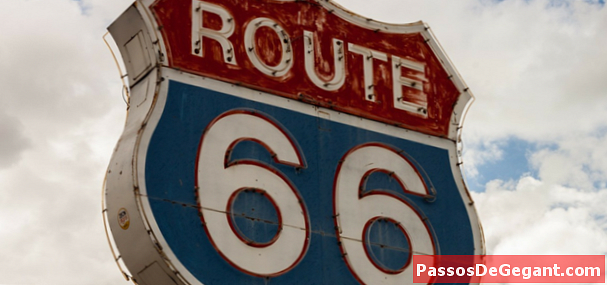 Route 66 dezertifiziert, Autobahnschilder entfernt