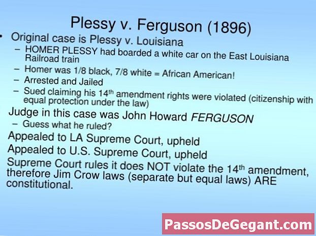 Der Oberste Gerichtshof entscheidet in der Rechtssache Plessy gegen Ferguson