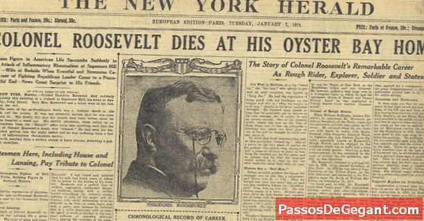 Theodore Roosevelt dör