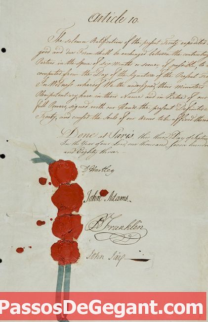 Firmato il trattato di Parigi