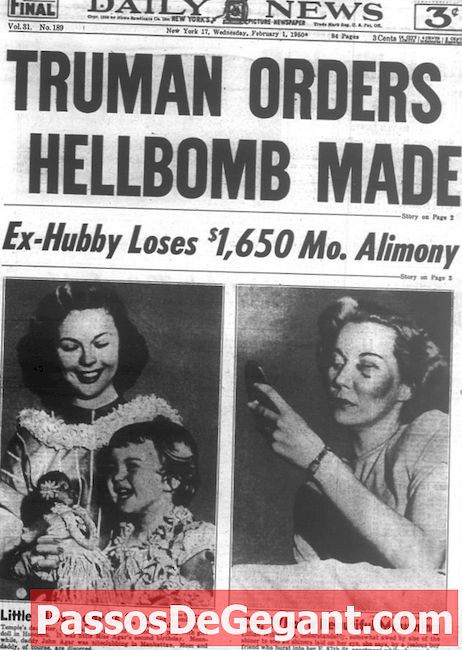 Truman meddelar att USA har utvecklat vätebomben